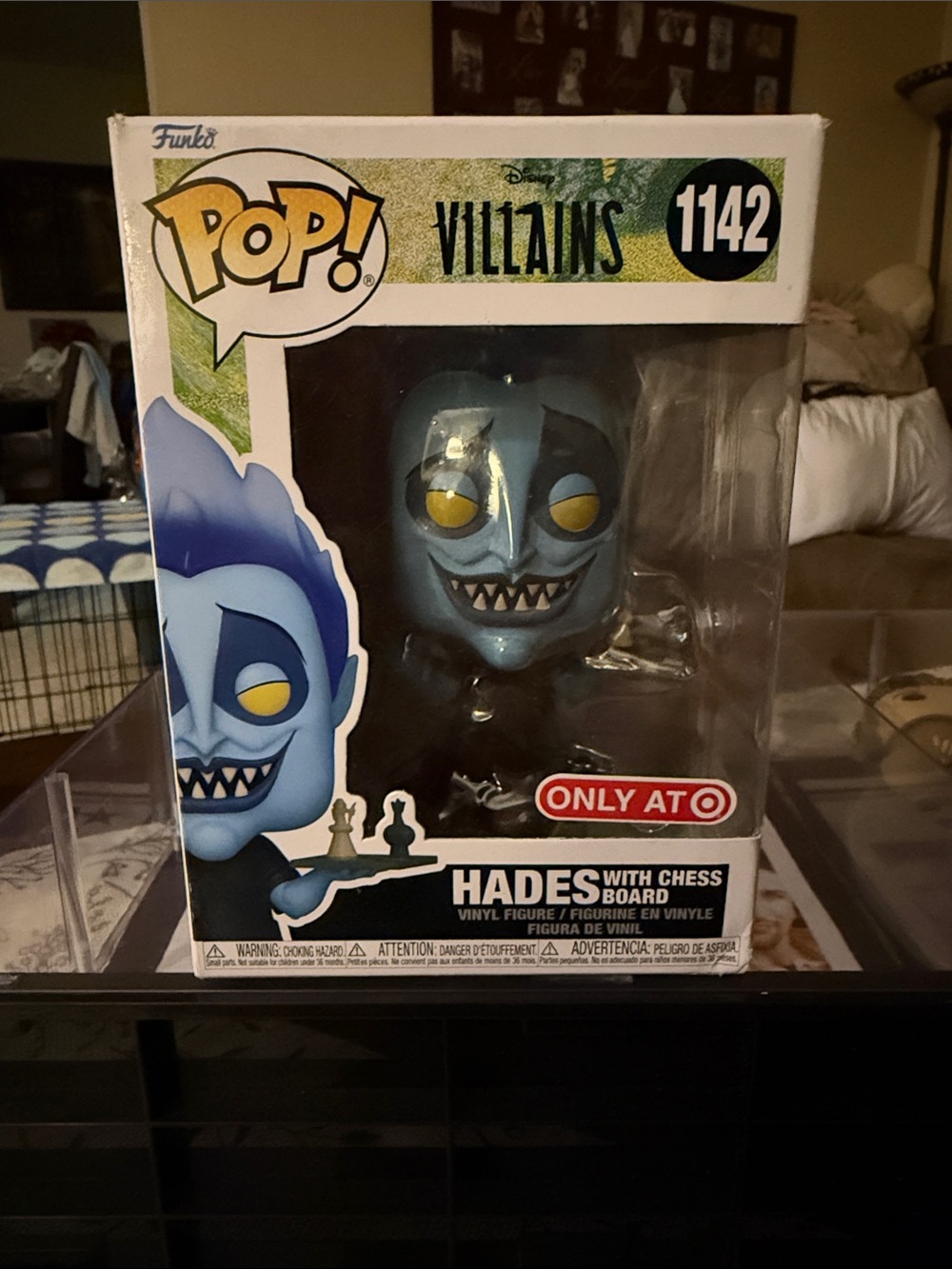 Funko Pop! Villains Hades with Chess Board Blue Yellow Black (1142)